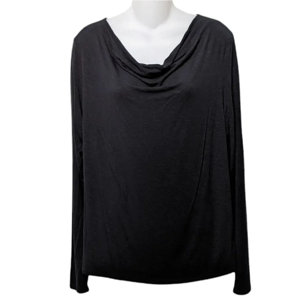 NWT Anthropologie DOLAN Drape Cowl Long Sleeve Top